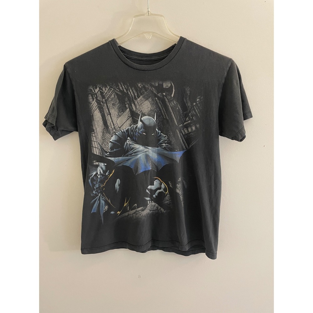 Vintage Batman Ecko Unltd Mens Graphic T-Shirt Medium Faded Black DC Comics‎